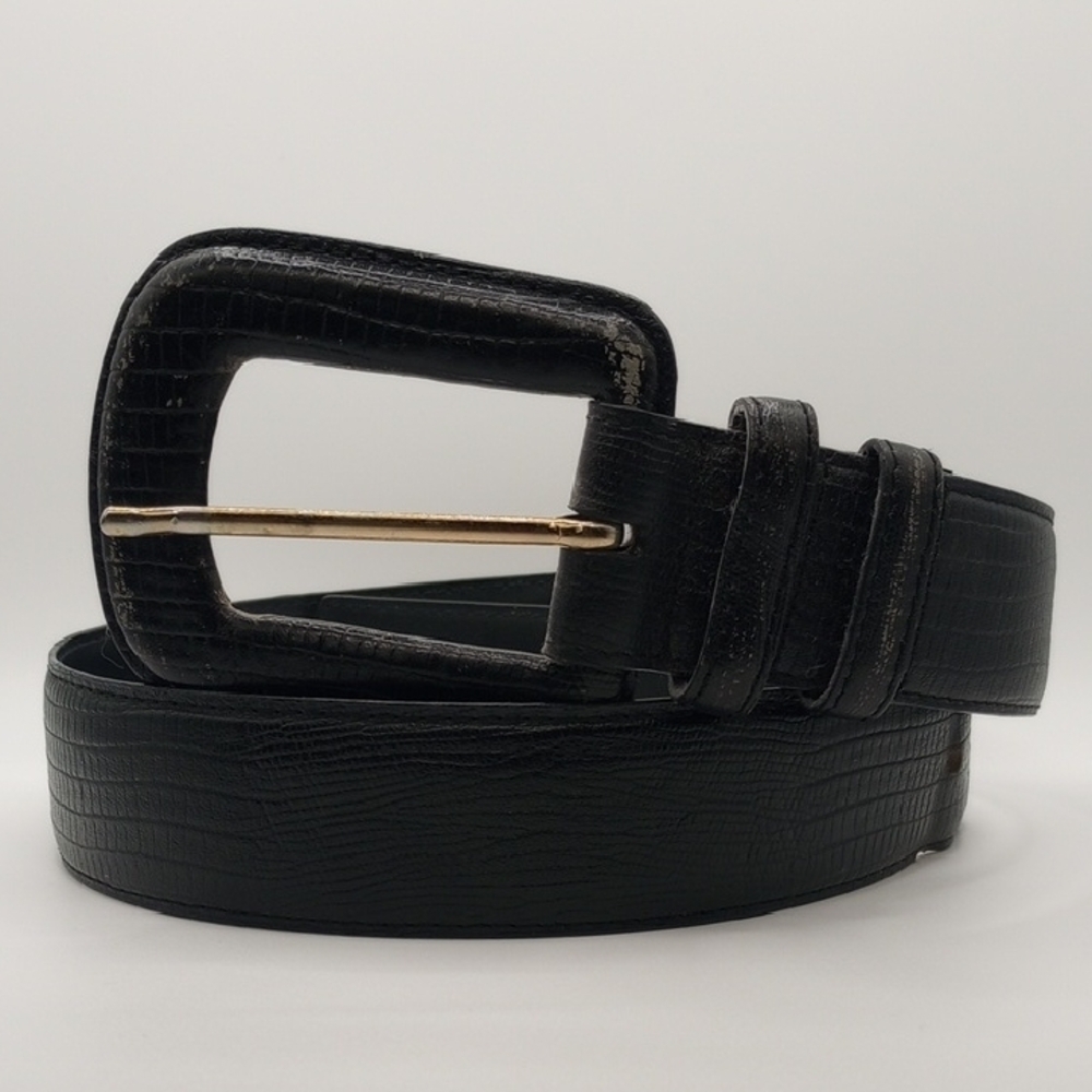 Morgan Taylor Black Leather Belt